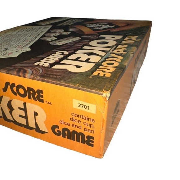 Roll And Score Poker Game ES Lowe 1977 Vintage Poker Game - Picture 4 of 12